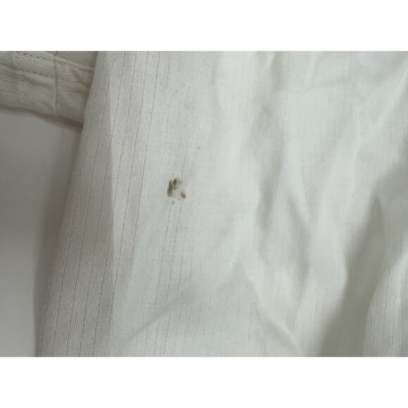 Enro Mens Shirt Size 17.5 Half Sleeve White Button Down Collared Stained - Picture 5 of 15